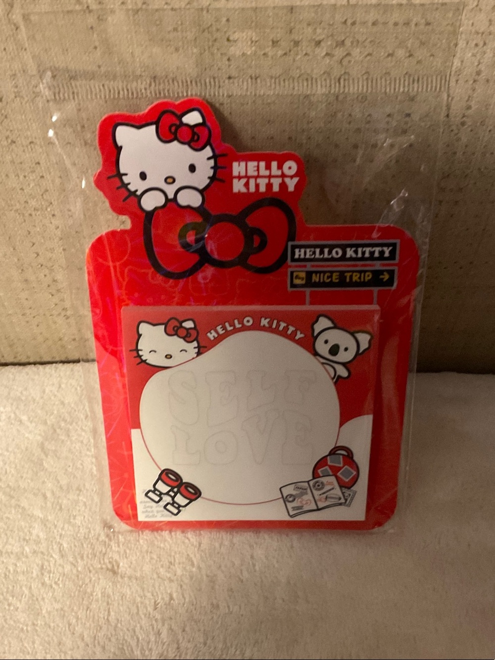 Sanrio Hello Kitty Red Character Sticky Note Pack
